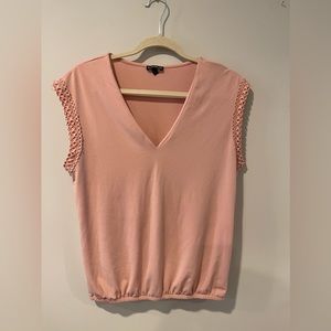 Express V-neck Pink Blouse